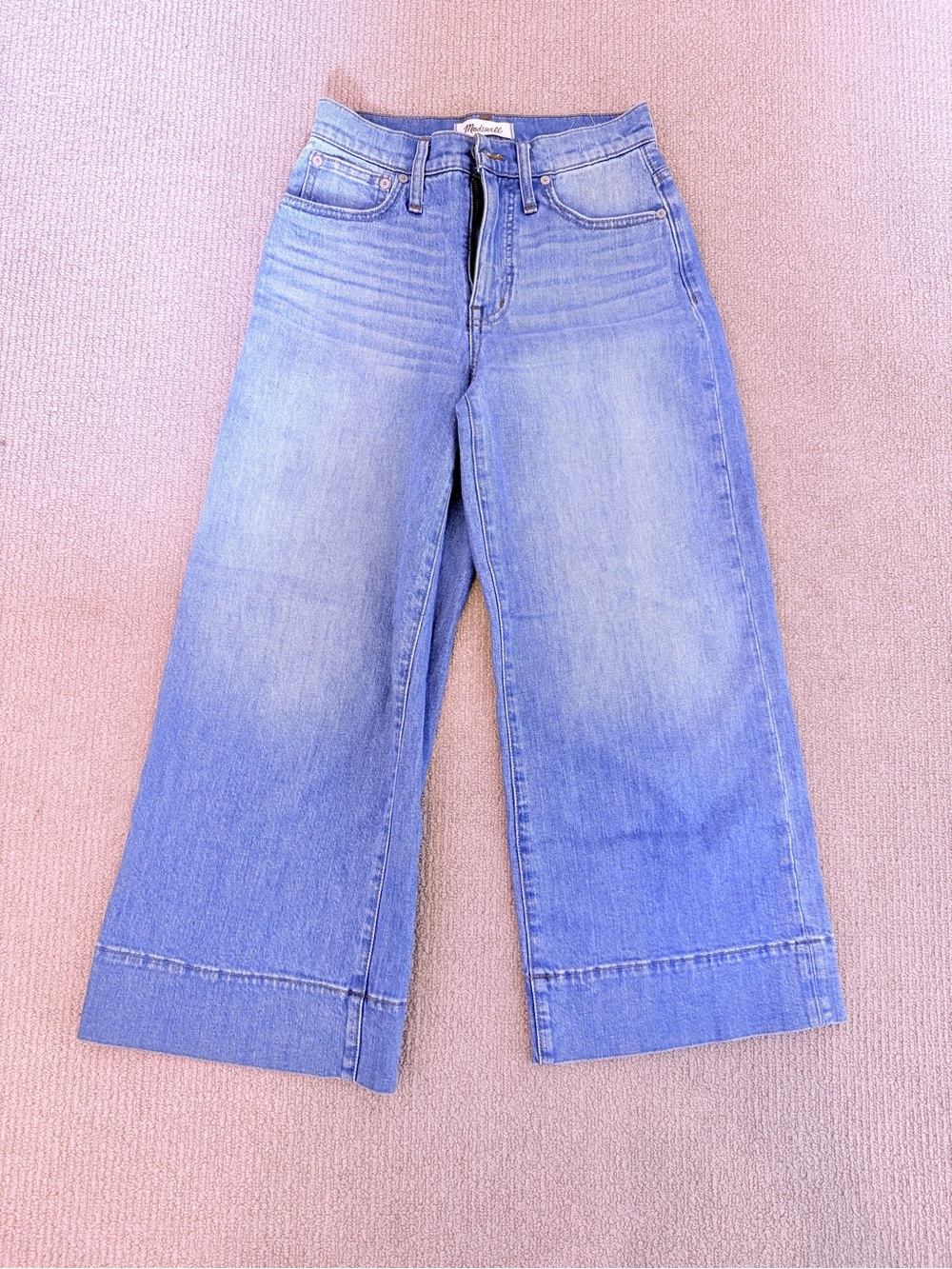 Madewell Wide-Leg crop Blue Jeans - 24